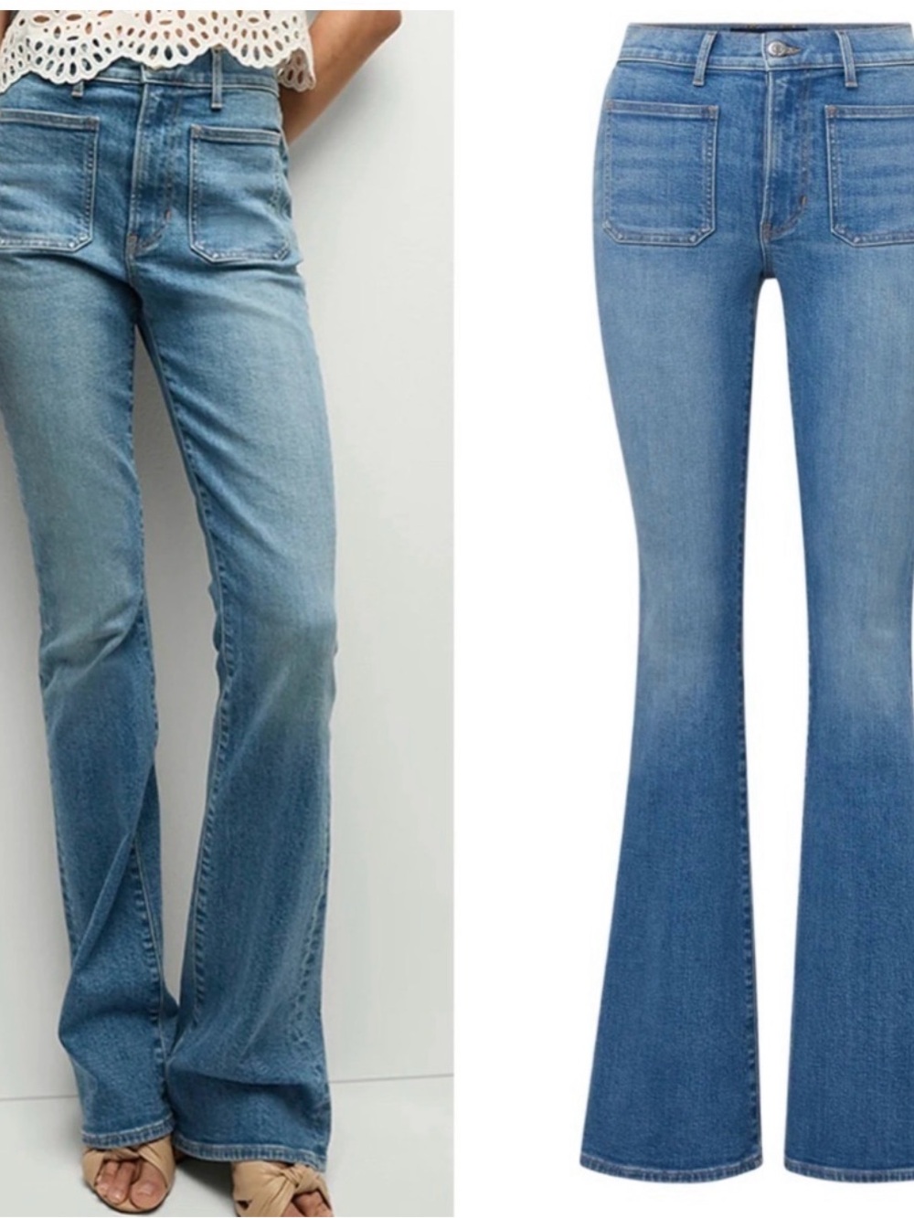 Veronica Beard Beverly High-Rise Flare Jeans